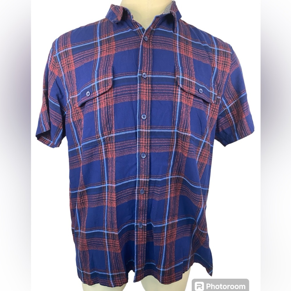 Sun+Stone Short Button Up Shirt Men’s XXL